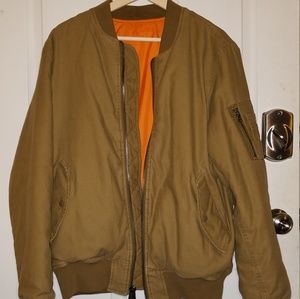 ALPHA INDUSTRIES L MENS MA-1OLIVE DRAB BOMBER J